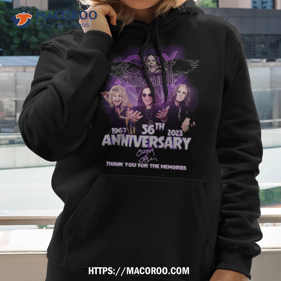 Ozzy Osbourne 1967 – 2023 56th Anniversary Thank You For The Memories Signature Shirt Ozzy Osbourne 1967 – 2023 56th Anniversary Thank You For The Memories Signature Shirt