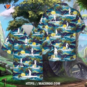 Paddleboarding Hawaiian Shirt
