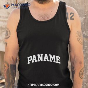 paname paris university style logo shirt tank top