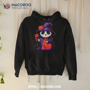 panda pumpkin witch organic art design shirt hoodie