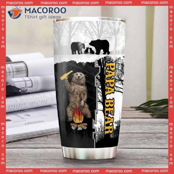 Papa Bear Stainless Steel Tumbler