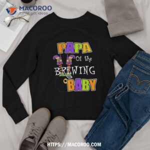 papa of brewing baby halloween theme shower spooky shirt halloween 1978 mask sweatshirt