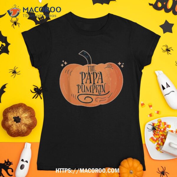 Papa Pumpkin Matching Halloween Pajamas Family Dad Shirt