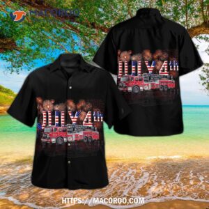 Parade  Keasbey, New Jersey, Woodbridge Township Fire District No. 4, Held A Fourth Of July Hawaiian Shirt Parade.