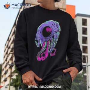 pastel goth aesthetic skull tentacles skeleton halloween shirt skull pumpkin sweatshirt