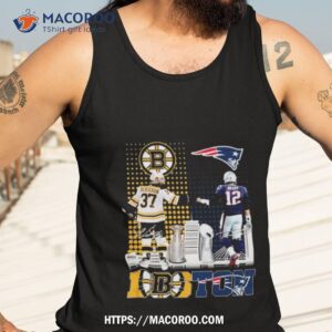 patrice bergeron and tom brady boston signatures shirt tank top 3