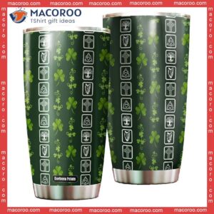 Patrick’s Day Green Shamrock Stainless Steel Tumbler