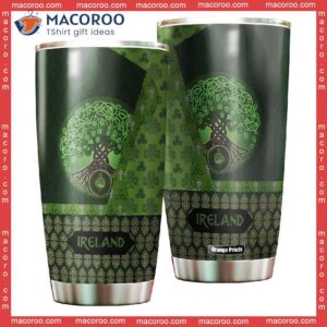 patrick s day green stainless steel tumbler 0