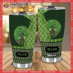patrick s day green stainless steel tumbler 1