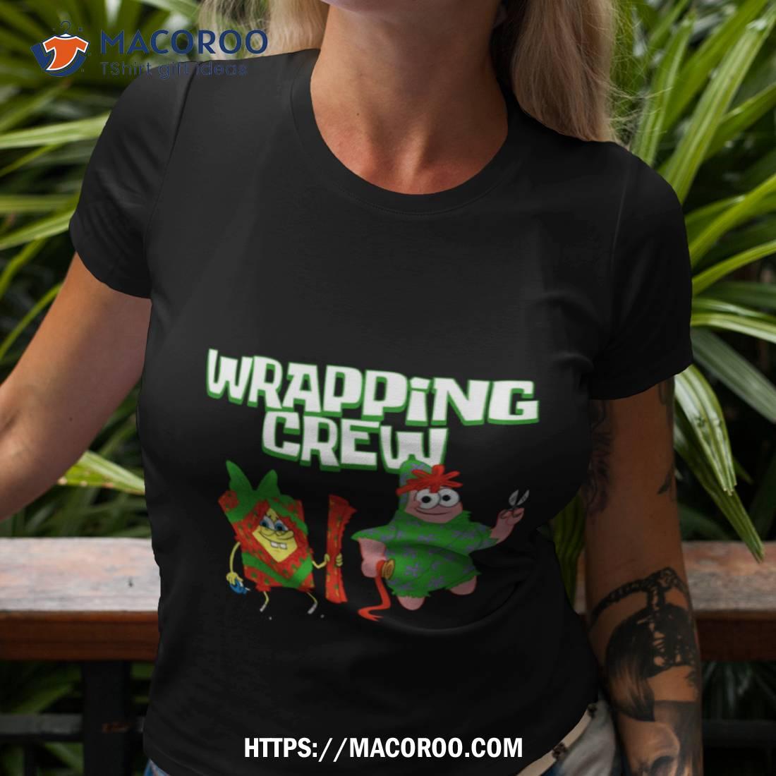 Patrick Star Wrapping Crew Christmas Halloween Spongebob Squarepants Shirt Patrick Star Wrapping Crew Christmas Halloween Spongebob Squarepants Shirt