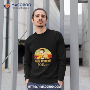 paul reubens vintage signature shirt sweatshirt 1