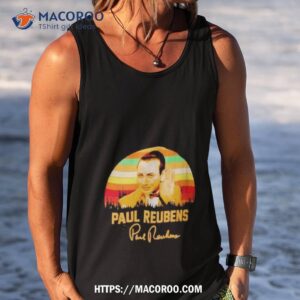 paul reubens vintage signature shirt tank top