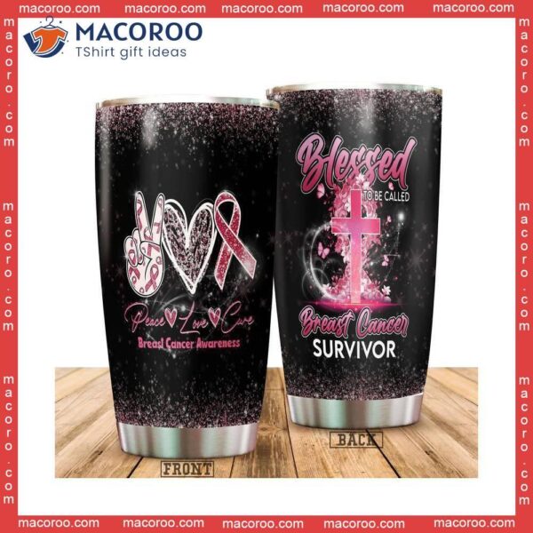 Peace Love Cure Stainless Steel Tumbler