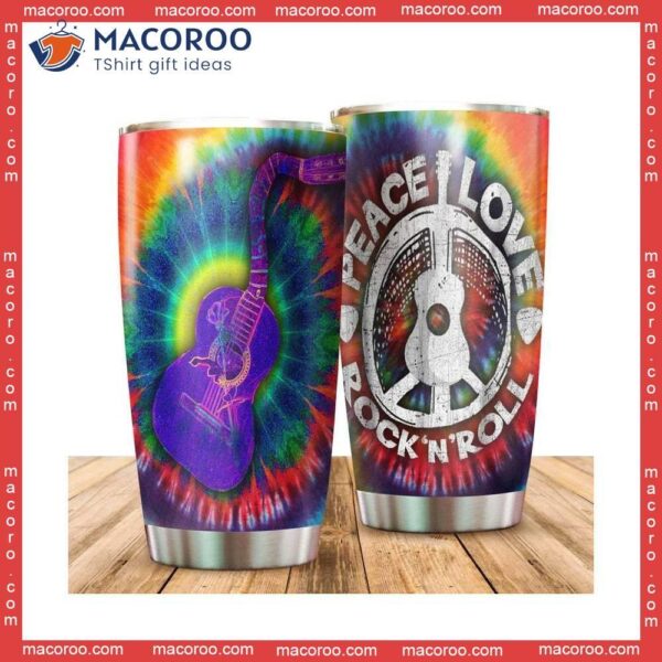 Peace Love Rock’n Roll Stainless Steel Tumbler