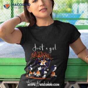 Official just a girl who love fall and houston astros Snoopy shirt, hoodie,  sweatshirt for men and women