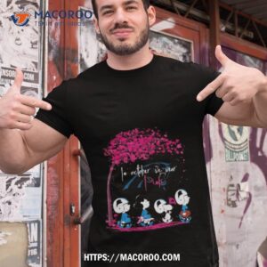 Peanuts Characters Carolina Panthers In October We Wear Pink Fall Shirt