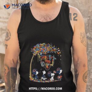 peanuts characters chicago bears autism it s ok to be different 2023 shirt tank top