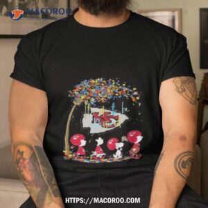 Peanuts Characters Kansas City Chiefs Autism It’s Ok To Be Different 2023 Shirt