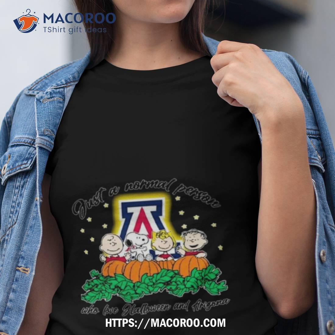 Peanuts Just A Normal Person Who Love Halloween And Arizona Wildcats Logo 2023 Shirt Peanuts Just A Normal Person Who Love Halloween And Arizona Wildcats Logo 2023 Shirt