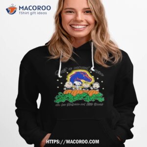 peanuts just a normal person who love halloween and boise state broncos logo 2023 shirt hoodie 1