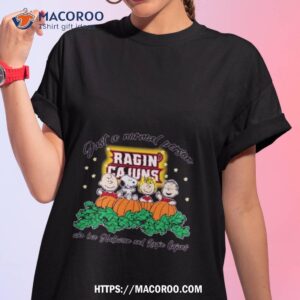 Peanuts Just A Normal Person Who Love Halloween And Louisiana Ragin Cajuns Logo 2023 Shirt