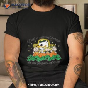 Peanuts Just A Normal Person Who Love Halloween And Oregon Ducks Alternate Logo 2023 Shirt