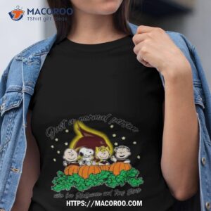 Peanuts Just A Normal Person Who Love Halloween And Texas State Bobcats Logo 2023 Shirt