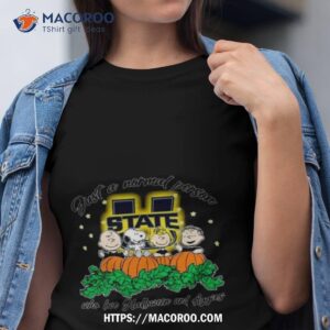 peanuts just a normal person who love halloween and utah state aggies logo 2023 shirt tshirt