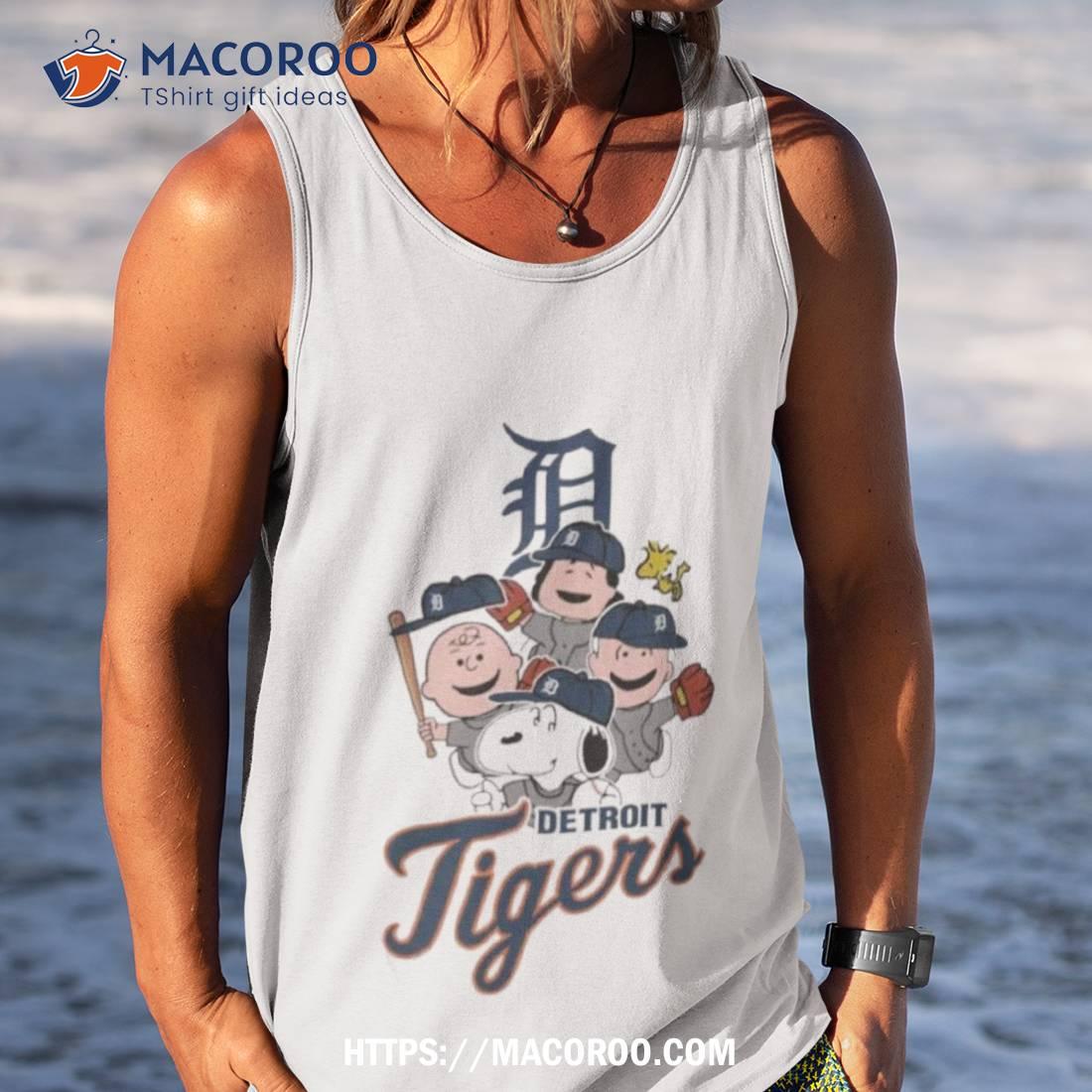 Mlb Detroit Tigers Charlie Brown Snoopy Detroit Tigers Tshirt T-shirt