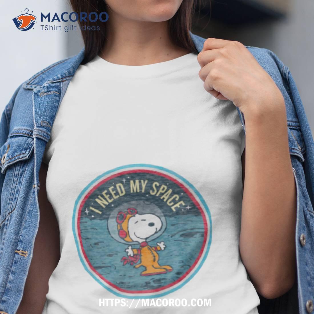 Space Snoopy Peanuts Logo Shirt