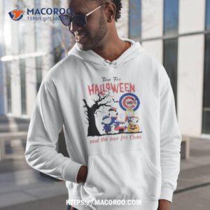 Peanuts Time For Halloween And The Love For Chicago Cubs Logo 2023 Shirt