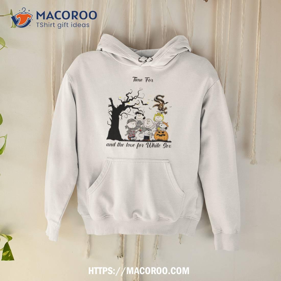 Peanuts Time For Halloween And The Love For Chicago White Sox Shirt Peanuts Time For Halloween And The Love For Chicago White Sox Shirt