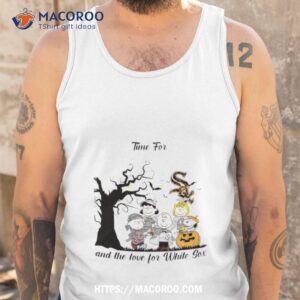 Peanuts Time For Halloween And The Love For Chicago White Sox Shirt 3 peanuts time for halloween and the love for chicago white sox shirt tank top