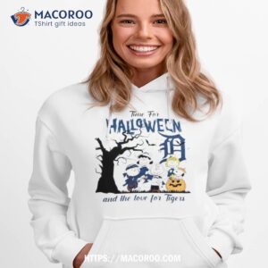 peanuts time for halloween and the love for detroit tigers logo 2023 shirt hoodie 1