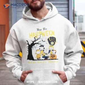 Peanuts Time For Halloween And The Love For Milwaukee Brewers Logo 2023 Shirt 1 peanuts time for halloween and the love for milwaukee brewers logo 2023 shirt hoodie
