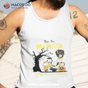 Peanuts Time For Halloween And The Love For Milwaukee Brewers Logo 2023 Shirt 3 peanuts time for halloween and the love for milwaukee brewers logo 2023 shirt tank top 3