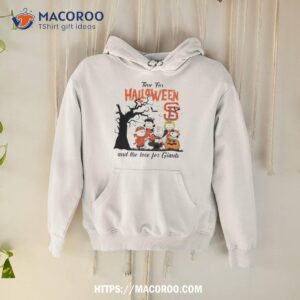 Peanuts Time For Halloween And The Love For San Francisco Giants Logo 2023 Shirt