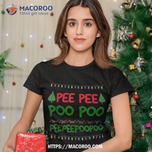 pee poo ugly christmas sweater funny shirt snowman christmas gifts tshirt 2