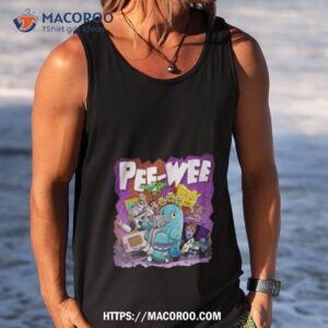 pee weethrow back large marge shirt tank top