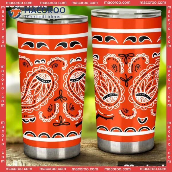 Perfect Orange Bandana Stainless Steel Tumbler