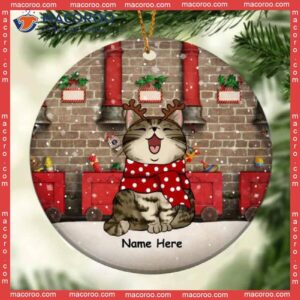 Personalized Cat Christmas Ornament,christmas Chimney