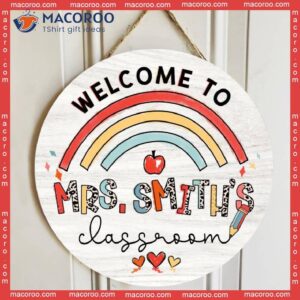 Personalized Classroom Teacher Name Signs For Door Decor, Appreciation Gifts