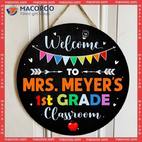 Personalized Name Classroom Teacher Wooden Signss, Best Appreciation Gifts Ideas