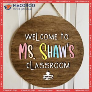 Personalized Name Teachers Door Signs Classroom Decor, Appreciation Gifts Ideas