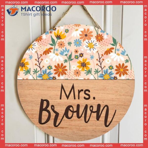 Personalized Name Welcome Teacher Signs For Classroom, Appreciation Day Ideas