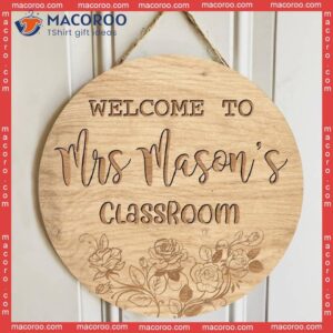 Personalized Name Welcome Teacher Signs For Classroom, Appreciation Week Ideas Gifts