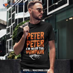 Peter I’m With The Pumpkin Halloween Costume Couple Shirt