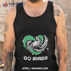 philadelphia eagles go birds diamond hearshirt tank top