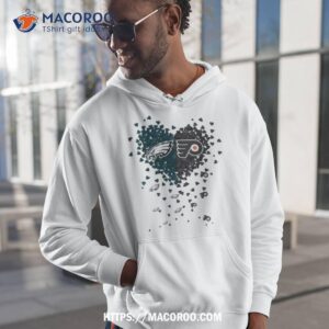 Philadelphia Eagles Philadelphia Flyers Tiny Heart Shape 2023 Shirt