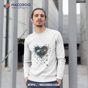 philadelphia eagles philadelphia flyers tiny heart shape 2023 shirt sweatshirt 1